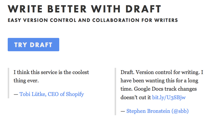 Write Better with Draft
